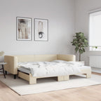 Sofá cama nido con colchón terciopelo verde oscuro 90x200 cm