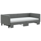 Sofá cama nido con colchón tela gris oscuro 90x200 cm