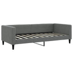 Sofá cama nido con colchón tela gris oscuro 90x190 cm