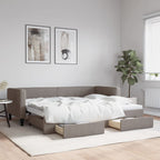 Diván con nido sin colchón blanco 100x190 cm acero