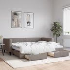 Diván con nido sin colchón blanco 100x190 cm acero