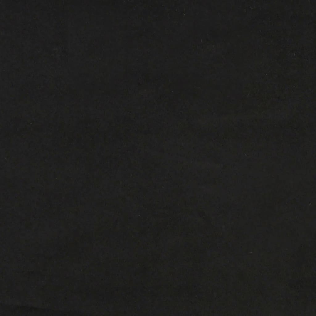 Sofá cama nido con colchón terciopelo negro 80x200 cm