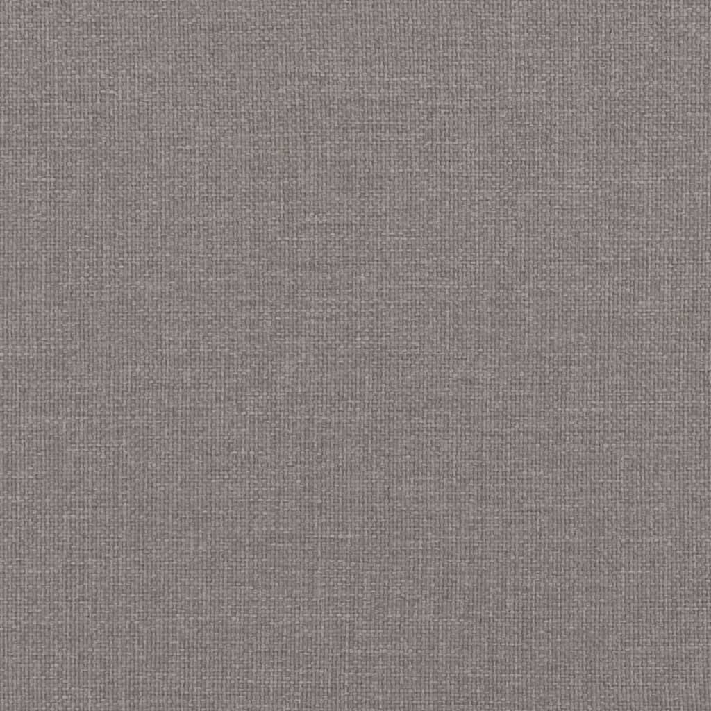 Sofá cama con colchón tela gris taupe 80x200 cm