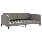 Sofá cama con colchón tela gris taupe 100x200 cm