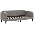 Sofá cama nido con colchón tela gris taupe 80x200 cm