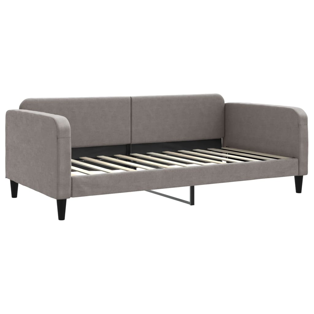 Sofá cama nido con colchón tela gris taupe 100x200 cm