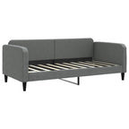 Sofá cama nido con colchón tela gris oscuro 90x190 cm