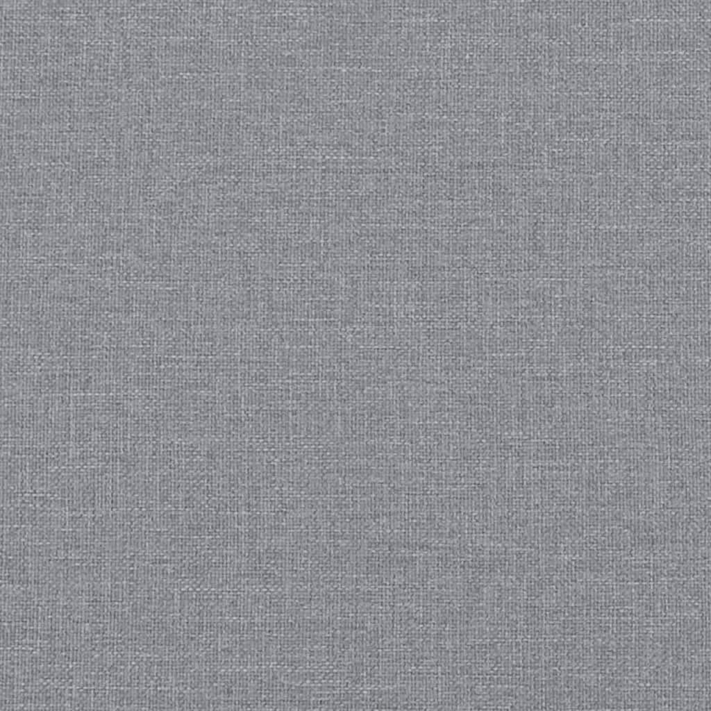 Sofá cama con colchón tela gris claro 100x200 cm