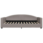 Sofá cama con colchón tela gris taupe 100x200 cm