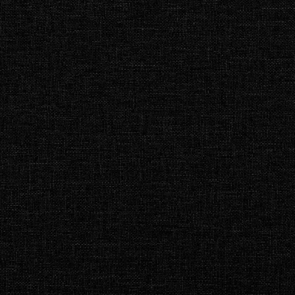Sofá cama nido con colchón tela negro 100x200 cm
