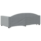 Sofá cama nido con cajones tela gris claro 100x190 cm