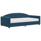 Sofá cama con colchón terciopelo azul 100x200 cm