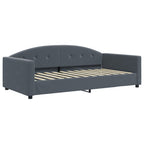 Sofá cama con colchón terciopelo gris oscuro 100x200 cm