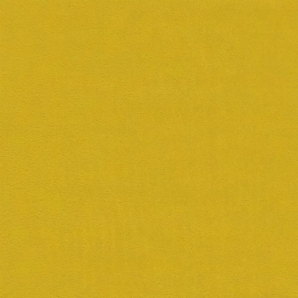 Sofá cama nido con colchón terciopelo amarillo 100x200 cm