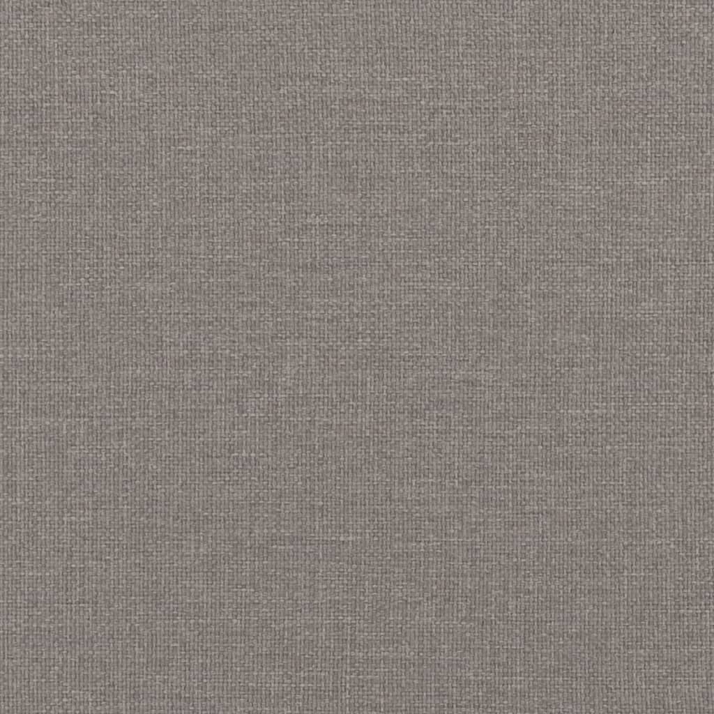 Sofá cama con colchón tela gris taupe 90x200 cm
