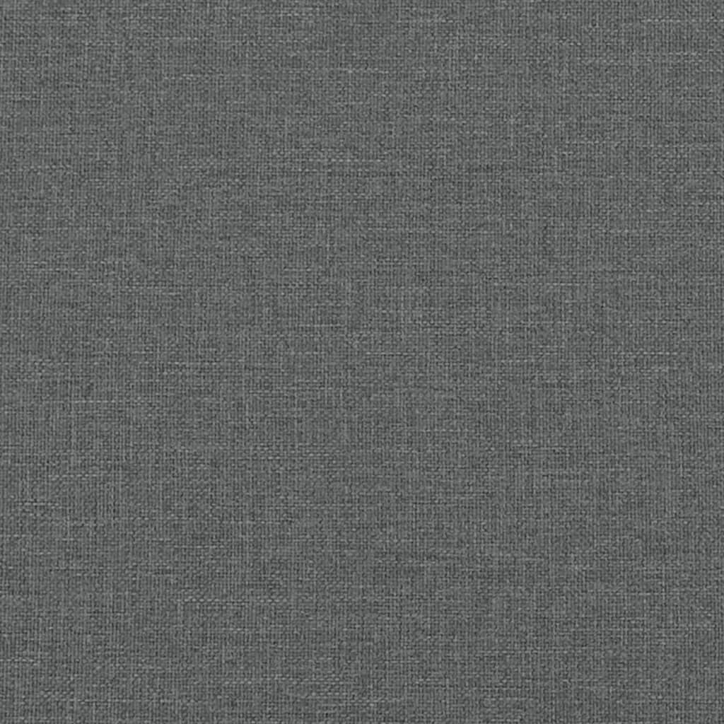 Sofá cama con colchón tela gris oscuro 90x190 cm