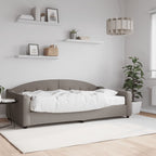 Sofá cama con colchón tela gris taupe 100x200 cm