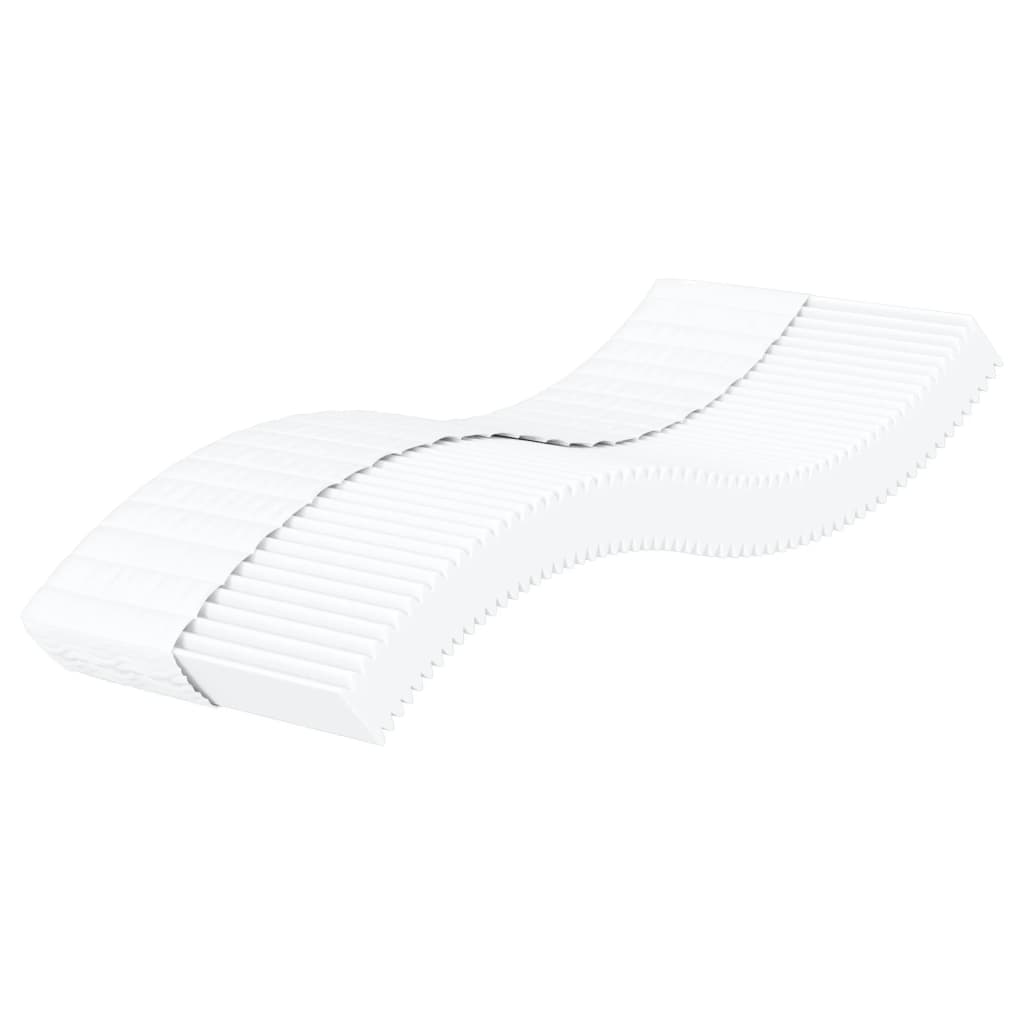 Sofá cama con colchón tela crema 100x200 cm