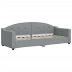 Sofá cama nido con colchón tela gris claro 80x200 cm