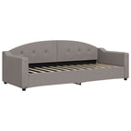 Sofá cama nido con colchón tela gris taupe 80x200 cm