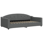 Sofá cama nido con colchón tela gris oscuro 100x200 cm
