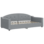 Sofá cama nido con colchón tela gris claro 90x190 cm