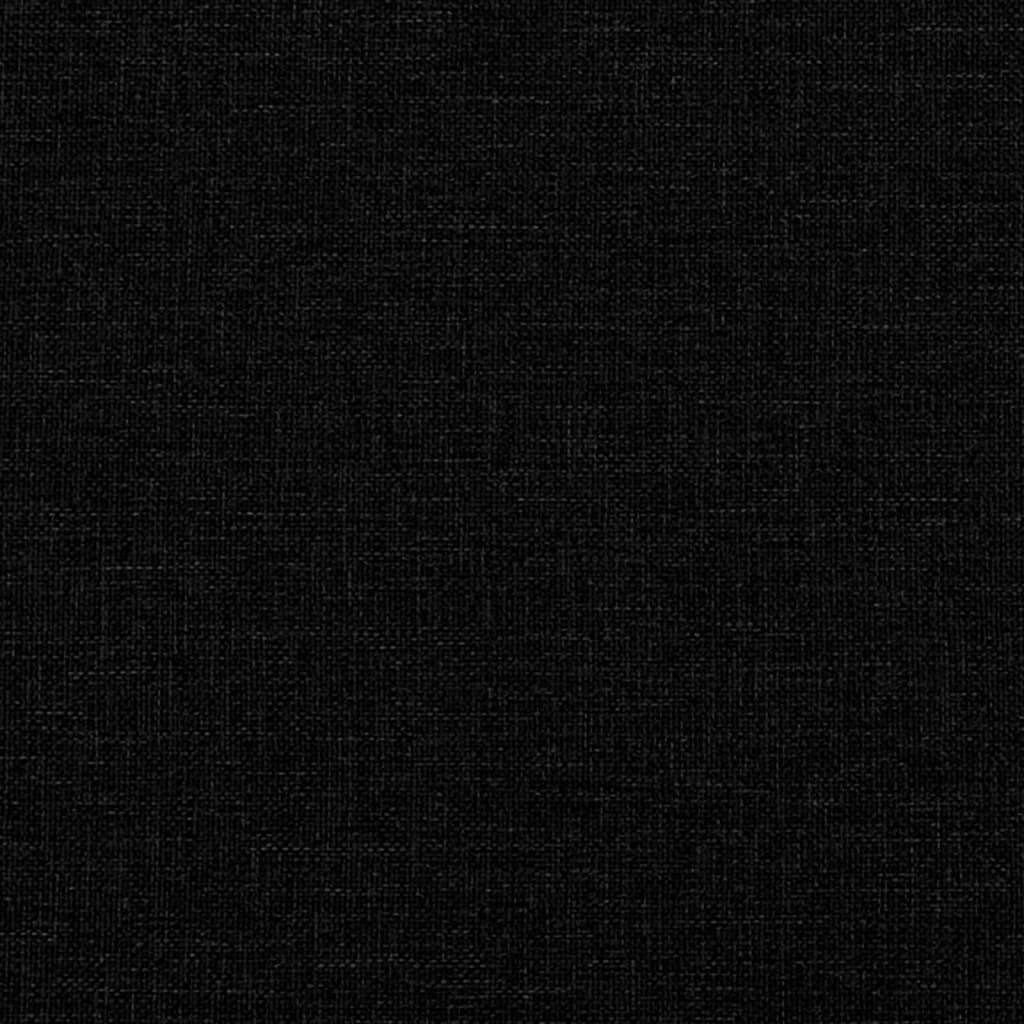 Sofá cama nido con colchón tela negro 90x190 cm