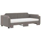Sofá cama nido con colchón tela gris taupe 90x200 cm