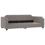 Sofá cama nido con colchón tela gris taupe 90x200 cm