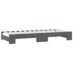 Sofá cama nido con colchón tela gris oscuro 90x190 cm