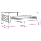 Sofá cama con colchón terciopelo rosa 90x200 cm