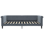 Sofá cama con colchón terciopelo gris oscuro 100x200 cm