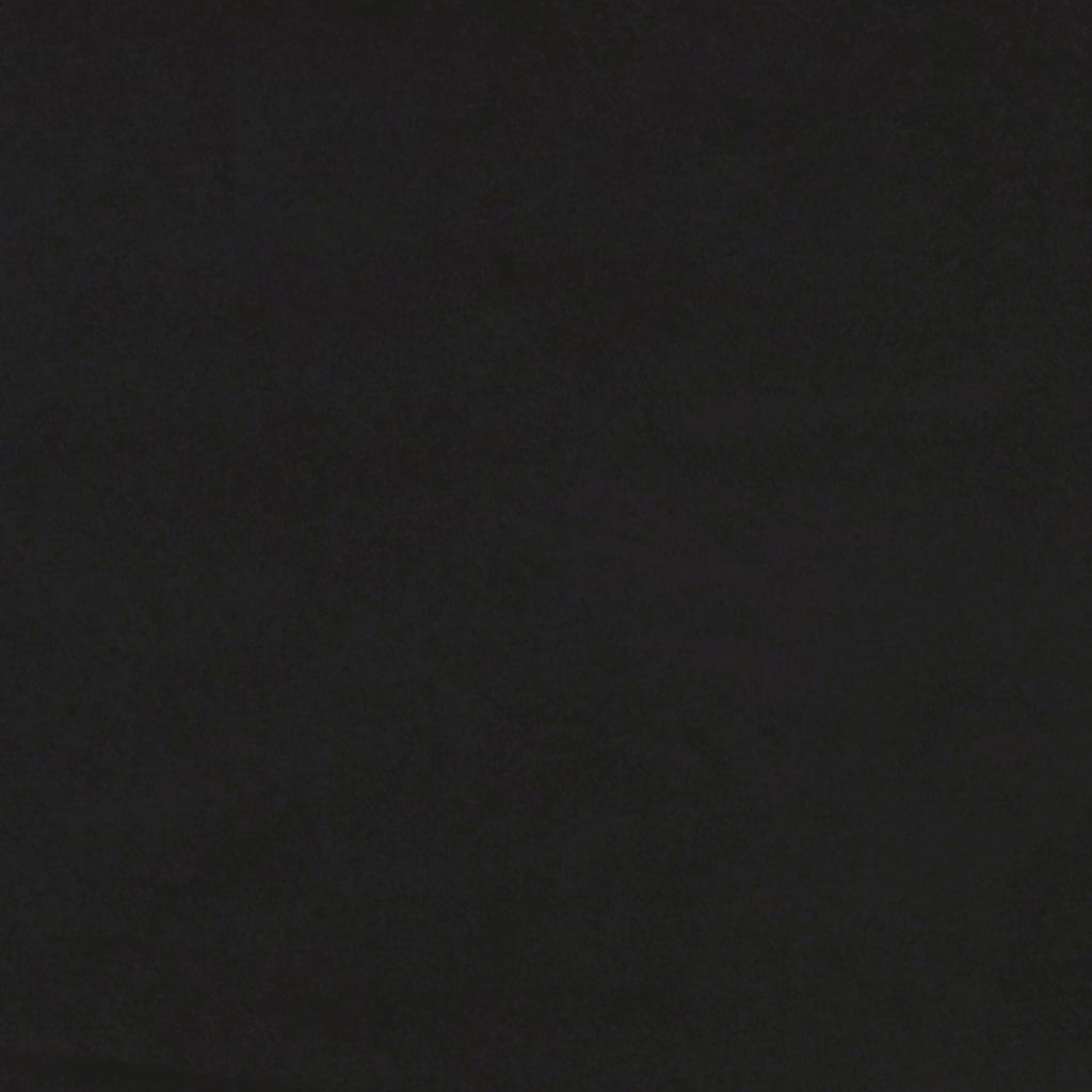 Sofá cama con colchón terciopelo negro 90x190 cm
