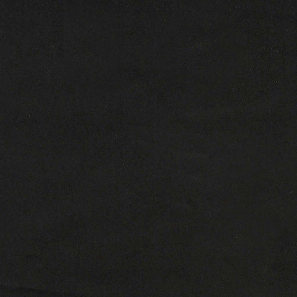 Sofá cama nido con colchón terciopelo negro 80x200 cm