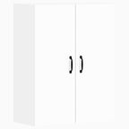 Armarios de pared 2 uds madera de ingeniería blanco