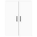Armarios de pared 2 uds madera de ingeniería blanco