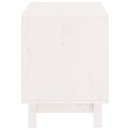 Caseta para perros madera maciza de pino blanco 50x40x52 cm