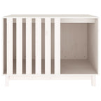Cama para perros madera maciza de pino blanco 100x70x72 cm