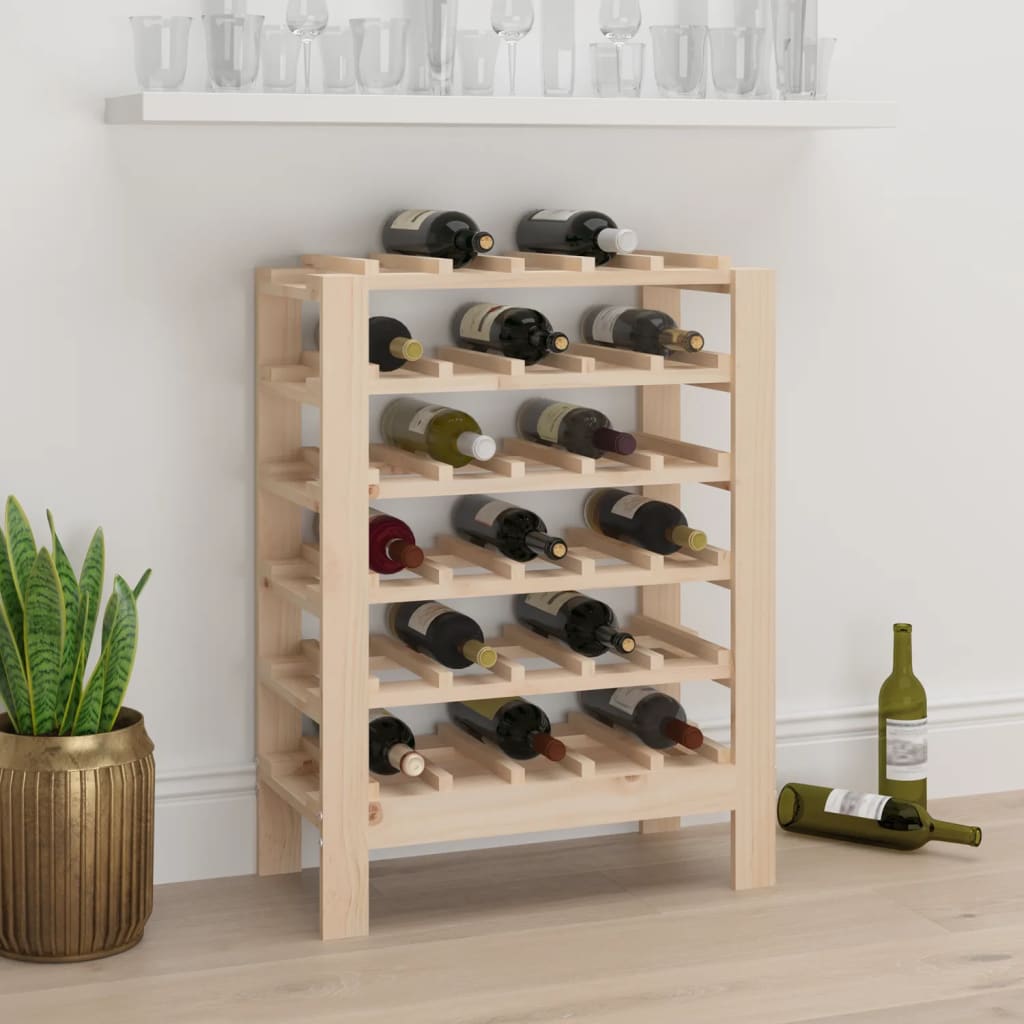 Botellero con tablero superior madera de pino 72,5x25x111,5 cm