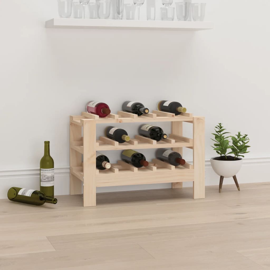 Botellero con tablero superior madera de pino 72,5x25x111,5 cm