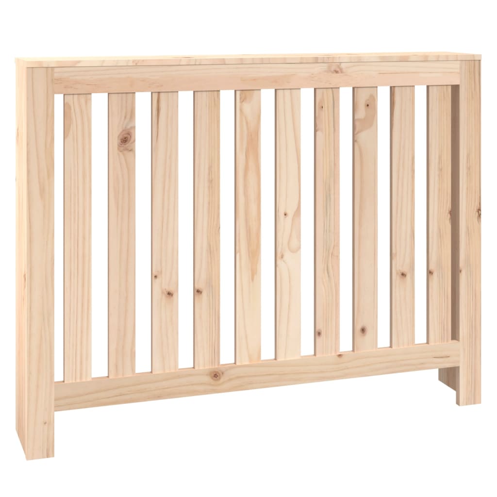 Cubierta de radiador madera maciza de pino 108,5x19x84 cm