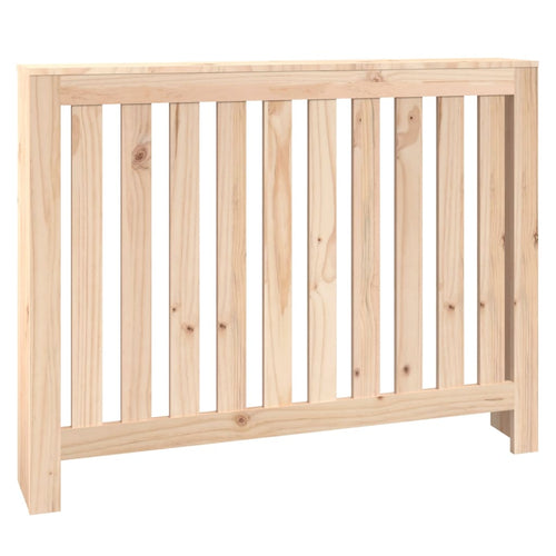 Cubierta de radiador madera maciza de pino 108,5x19x84 cm
