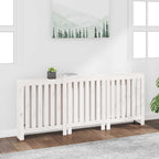 Cubierta de radiador madera maciza de pino 108,5x19x84 cm