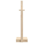 Soporte para leña madera maciza de pino 33,5x30x110 cm
