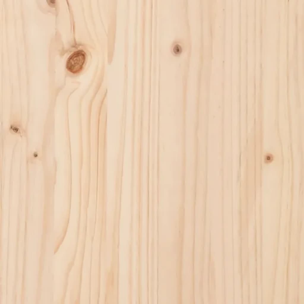 Soporte para leña madera maciza de pino 33,5x30x110 cm