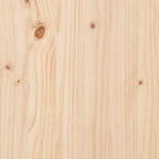 Soporte para leña madera maciza de pino 33,5x30x110 cm