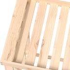 Soporte para leña de exterior madera maciza pino 108x52x106 cm