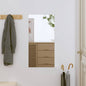 Espejo de pared vidrio ovalado 15x40 cm