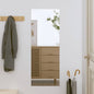 Espejo de pared vidrio ovalado 15x40 cm