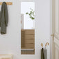 Espejo de pared vidrio ovalado 15x40 cm